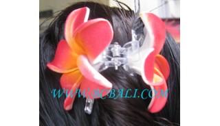 Orange Flower Hair Accessories